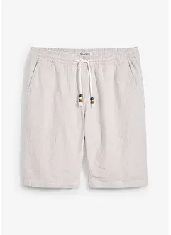 Bermudas med linne, normal passform, bonprix