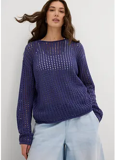 Hålmönstrad tröja, bonprix