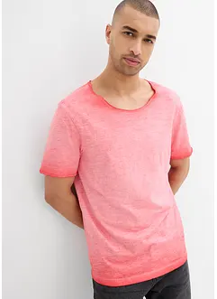 T-shirt i ekologisk bomull med tvättad look, bonprix