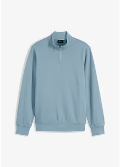 Sweatshirt med krage och kort dragkedja, bonprix
