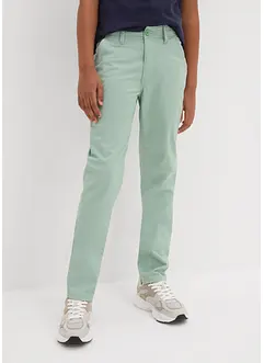 Stretchiga chinos i bomull för barn, Slim Fit, bonprix