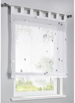 Transparent hissgardin med glansigt tryck, bonprix