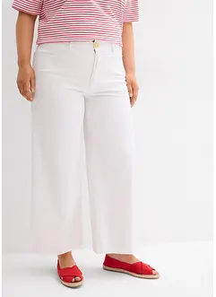 Wide Leg Jeans, High Waist, cropped, bonprix