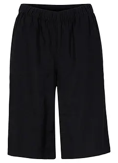 Bermudas med linne och bekväm hög midja, bonprix