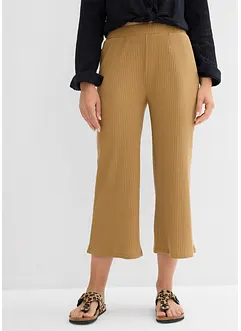 Ribbstickad jerseybyxa med bekväm midja, bonprix