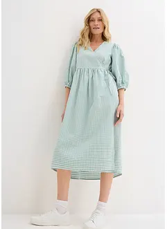 Omlottklänning i material med struktur, bonprix