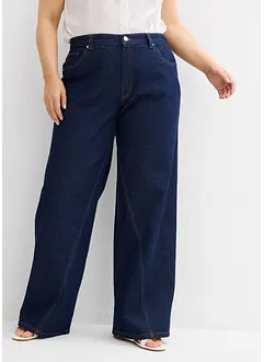 Jeans med vida ben, High Waist, bonprix