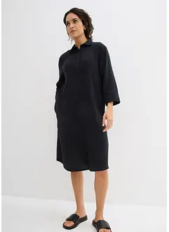 Skjortklänning av mjuk bomullsmuslin, bonprix
