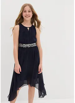 Chiffongklänning med paljetter, bonprix