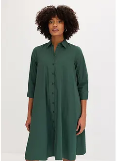 Skjortklänning med bomull, bonprix