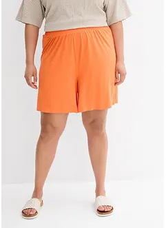 Dra på-shorts i mjuk viskosmix, bonprix