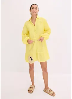 Kort muslinklänning med våder, bonprix