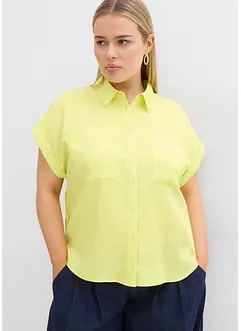 Skjortblus i följsam lyocellmix, bonprix