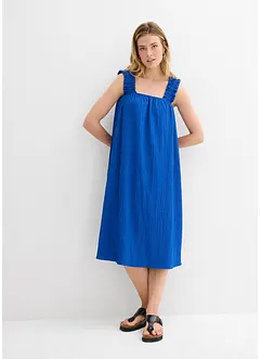 Kräppad jerseyklänning, bonprix