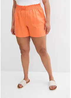Paperbag-shorts i böljande lyocellmix, bonprix