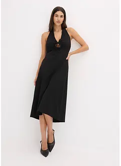 Jerseyklänning med cut-outs, bonprix