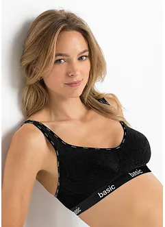 BH utan bygel (2-pack), ekologisk bomull, bonprix