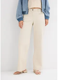 Wide Leg Jeans Mid Waist, med bekväm midja, bonprix