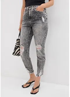 Mom jeans med destroyed-effekter, bonprix
