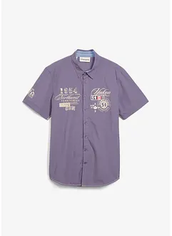 Kortärmad skjorta med tryck, Slim Fit, bonprix