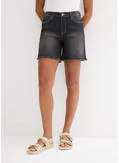 Stretchiga jeansshorts, Mid Waist, bonprix