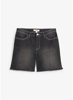 Stretchiga jeansshorts, Mid Waist, bonprix