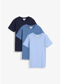 T-shirt av ren bomull (3-pack), bonprix