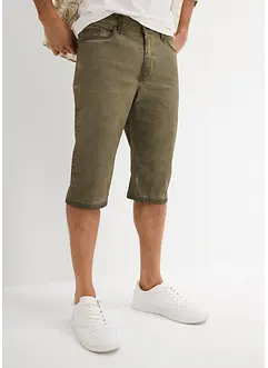 Långa shorts med tvättade effekter, Regular Fit, bonprix