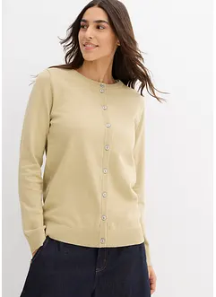 Cardigan med rund halsringning, bonprix