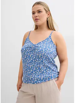 Blommigt linne i mjuk viskos, bonprix