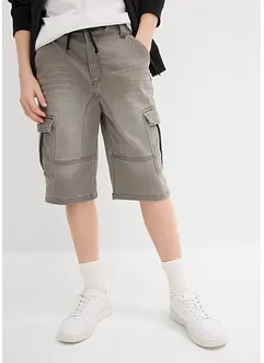 Jeansshorts i sweatmaterial, Regular Fit, bonprix