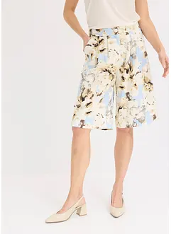 Shorts av viskos med veck, bonprix