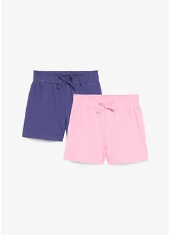 Jerseyshorts av ekologisk bomull (2-pack), bonprix