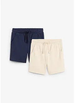 Jerseyshorts (2-pack) av ren bomull, bonprix