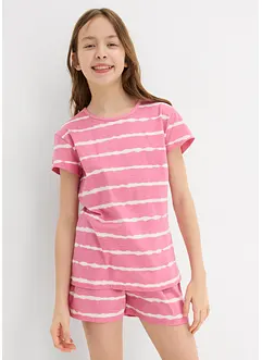Pyjamas med shorts (4 delar), bonprix