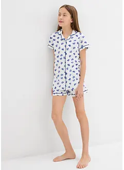 Pyjamas med shorts (set i 2 delar) med ekologisk bomull, bonprix