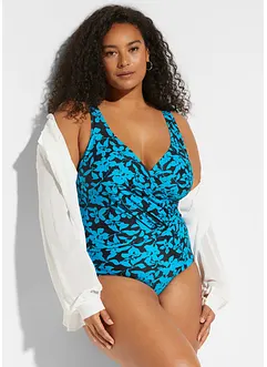 Baddräkt med omlottlook och lätt formande effekt, bonprix