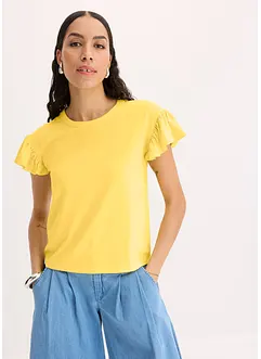 Topp med volangärmar, bonprix