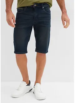 Stretchiga jeansshorts, smal passform, bonprix