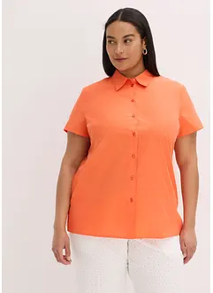 Kortärmad poplinblus, bonprix