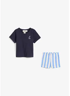 T-shirt och shorts för bebisar i ren ekologisk bomull (2 delar), bonprix