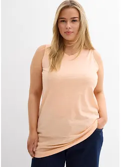 Långt linne i ren ekologisk bomull (2-pack), bonprix