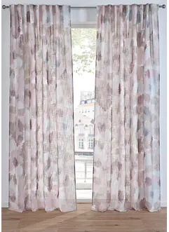 Mönstrad gardinlängd med återvunnen polyester (1-pack), bonprix