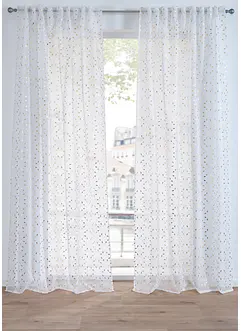 Gardin med återvunnen polyester och glansigt tryck (1 styck), bonprix