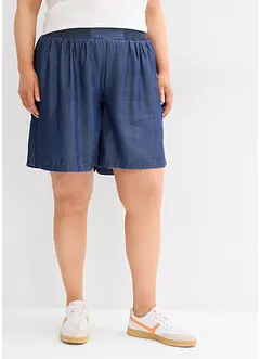 Dra på-shorts med smockad linning, bonprix
