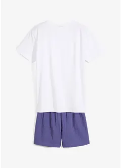 Pyjamas med shorts av muslin (2 delar), bonprix