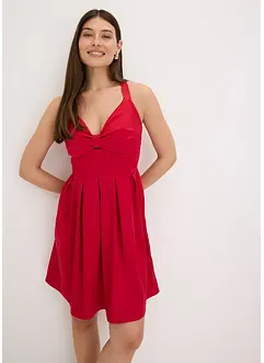 Miniklänning i glansig satin, bonprix