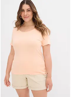 T-shirt av mjuk viskos (2-pack), bonprix