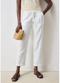 Dra på-byxa i rent linne, bonprix
