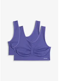 Sömlös Feel Comfort BH-topp (2-pack), bonprix